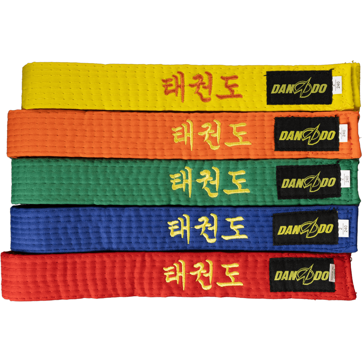 Color Belt with Taekwondo Embroidery