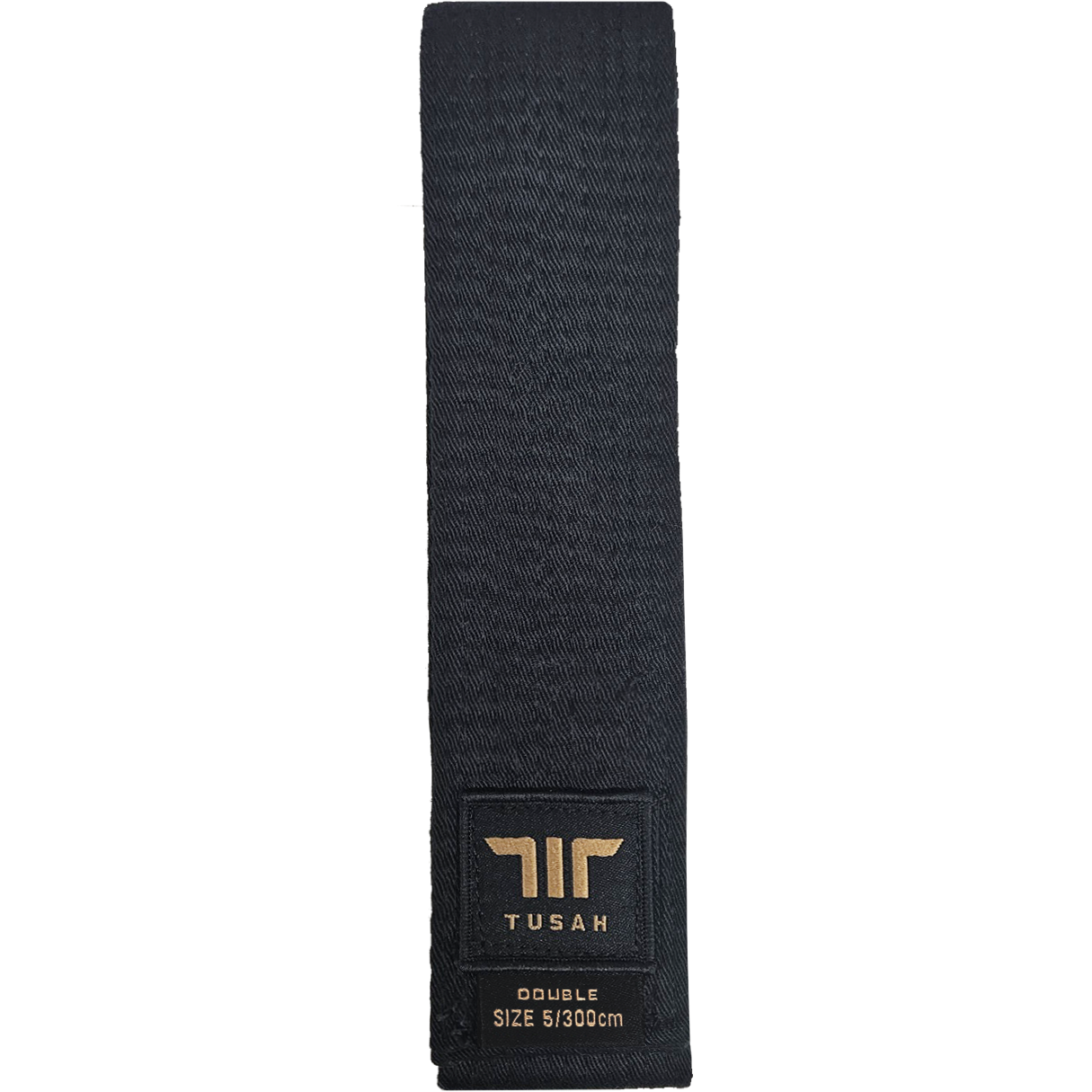Tusah 4.5cm wide Single Wrap Black Belt
