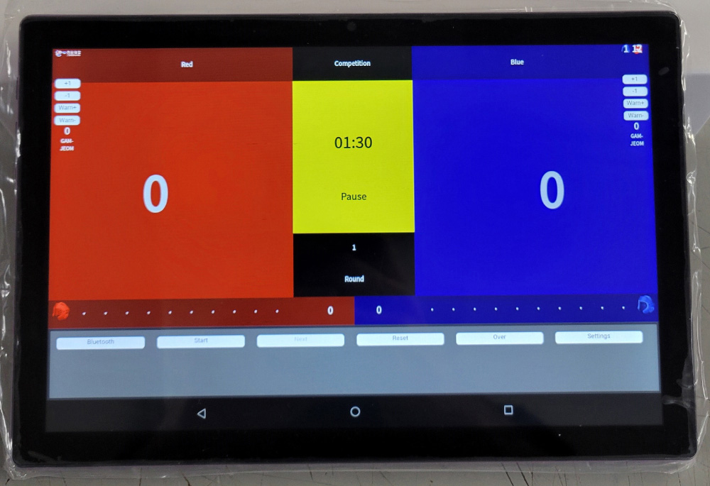 Android Tablet with Waychamp Bluetooth App